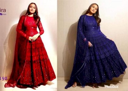 ইন্ডিয়ান পার্টি ড্রেস কালেকশন  এমব্রয়ডারি ওয়েটলেস পার্টি ড্রেস 