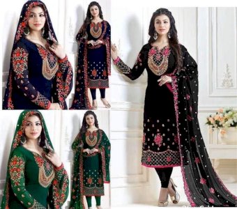 ইন্ডিয়ান পার্টি ড্রেস কালেকশন  এমব্রয়ডারি ওয়েটলেস পার্টি ড্রেস 