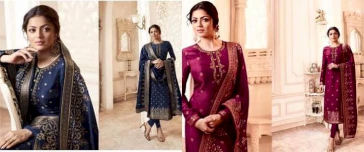 ইন্ডিয়ান পার্টি ড্রেস কালেকশন  এমব্রয়ডারি ওয়েটলেস পার্টি ড্রেস 