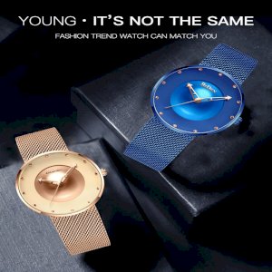 Men's Sport Watch Quartz Stainless Steel Black / Blue Water Resistant / Waterproof Hollow Engraving Analog Casual Fashion 3314