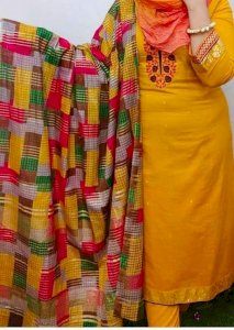 indian cotton three pice