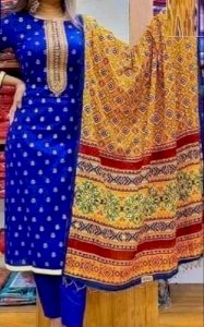 indian cotton three pice