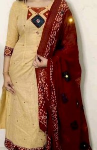 indian cotton three pice