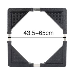 Roller Washing Machine Refrigerator Base Reinforced Retractable Movable Rack with Wheels Kitchen Fridge Base