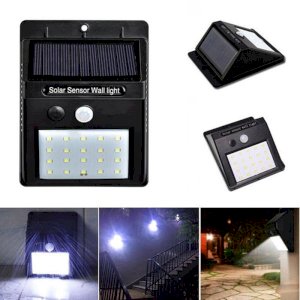 20 LED PIR Motion Sensor Wall Light Waterproof Outdoor Garden Security Lamp