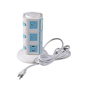 3 Layers with UK 12 Outlets and 6 USB Ports Smart Power Sockets-