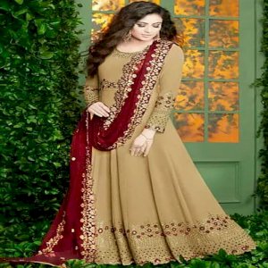  Pastel Green Georgette Anarkali Suit-1950