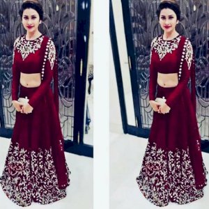 Georgette Unstitched Party Dress For Women-4660