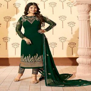 Green Georgette Original Ayesha Takia Salwar Kameez