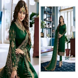 Stylish Design Georgette Heavy Work Three Piece