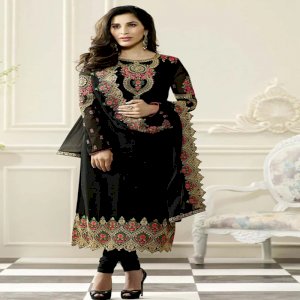 Party wear Chiffon Embroidered suit Un Stitched