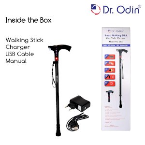 CosmoCare Dr.Odin Smart Walking Stick With Fm Radio, Siren & Torch- 09A