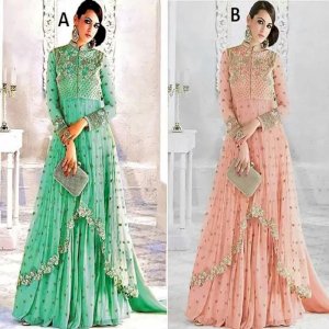 Georgette Unstitched Gown For Women-1951