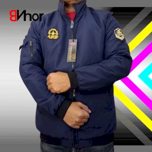 কোরিয়ান মাইক্রো ফেব্রিক্স জ্যাকেট Navy Blue