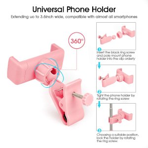 mirror lamp selfie stick mobile phone stand for makeup video