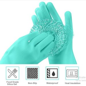 Silicone Dishwashing Gloves 1 pair