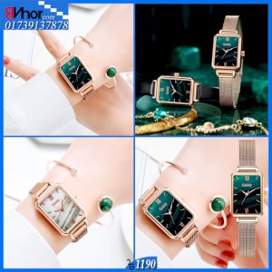 Women Fashion Quartz Luxury  Waterproof Watch with Bracelet