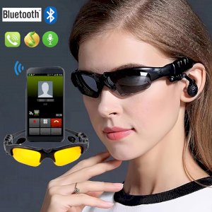 Sport Bluetooth car Sunglass Glasses Earbuds Music Stereo Wireless Headphone for Men and Women Travel Mountaineering