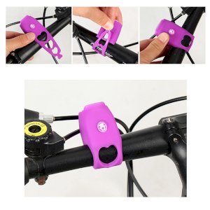 BIKIGHT Silicone Cycling Alarm Bell 120dB Electric Horn Waterproof Electric Handlebar Bike Bell