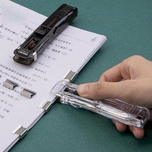1pcs Portable Metal Clip 58 pcs clamp Stapler 