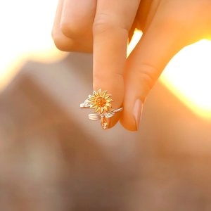 Sunflower Fidget Ring