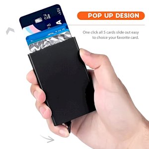 Automatic Metal Card Holder For Men And Women