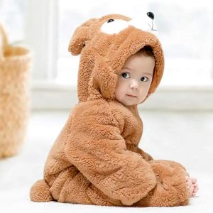 2022 Baby Winter Romper Clothes Cartoon Baby Costume Flannel Baby Girl Clothes Animal Romper Jumpsuit Warm Newborn Infant Romper