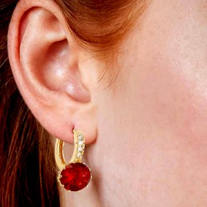 Love Heart Pendant Necklaces With Earrings 