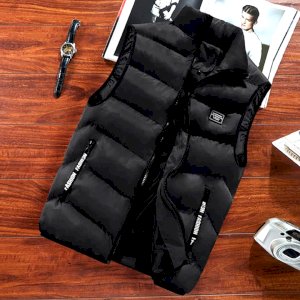 Casual Vest Men Autumn Winter Jackets Thick Vests Man Sleeveless Coats Male Warm Cotton Padded Waistcoat