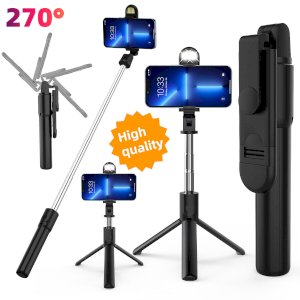Selfie Stick Tripod LED Remote Wireless Stand Phone Holder