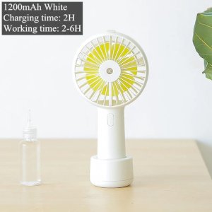 Mini Portable Water Handheld Mist Fan Silent USB Electric Desktop Air Cooling Gadget Rechargeable Battery Fans for Car Outdoor