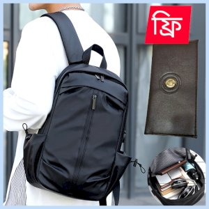 JackKevin Men's Backpack Male Oxford Textile Water Proof Laptop Bag USB Charging Backpacks For Men School Bags Sports Travel Bag