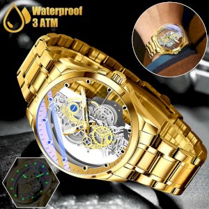 Top Luxury Men Casual Fashion Watch Gold color