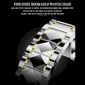 BINBOND Business Watch For Men Luxury Original Waterproof Stainless Steel 