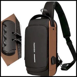 Men's USB Charging Sports Anti-theft Shoulder Crossbody Bag