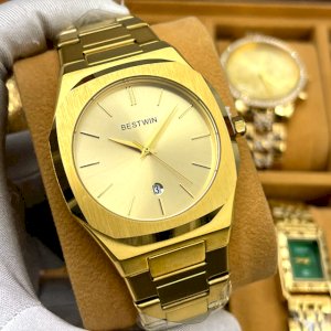 BESTWIN new arrival stylish mens quartz watch water proof calender character business watch design