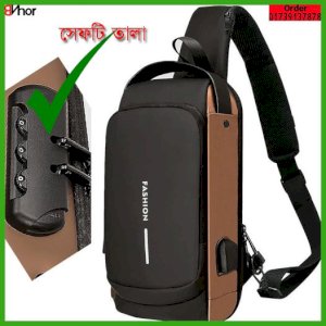 Men's USB Charging Sports Anti-theft Shoulder Crossbody Bag