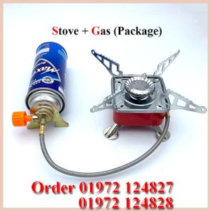 Safe and Foldable Camping Cart Stove for Camping and Outdoors with Free Gas Can