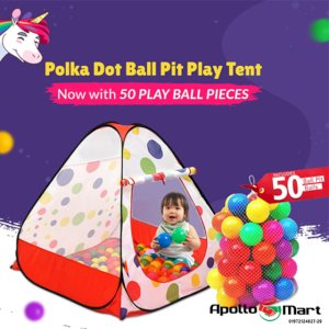 Baby Tent Play House for Kids With 50 pcs plastic balls