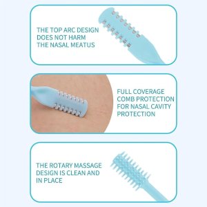 Two In One Nose Hair Clipper 360 ° Rotating -3PC