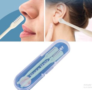 Two In One Nose Hair Clipper 360 ° Rotating -3PC