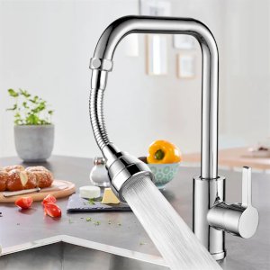 360° Flexible Faucet Extender Shower and Bubble Water Modes