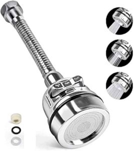 360° Flexible Faucet Extender Shower and Bubble Water Modes